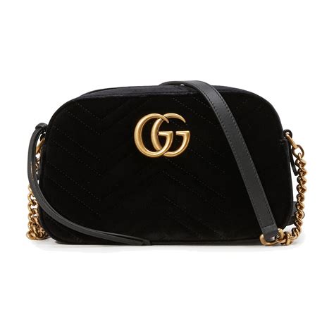 gucci black velvet gg marmont 2.0 camera bag|gucci denim marmont bag.